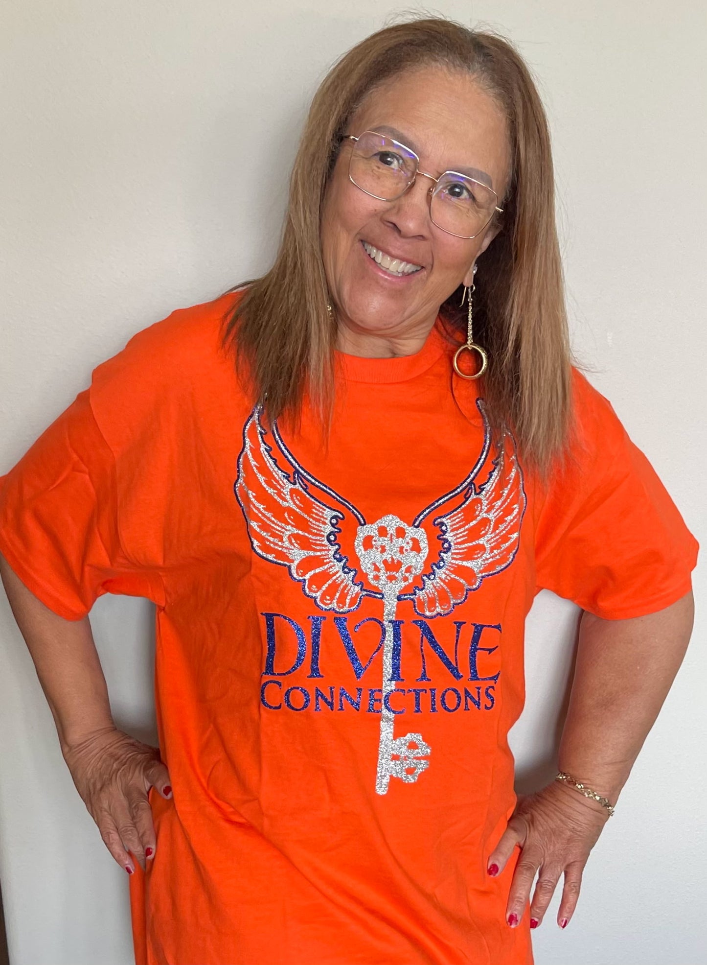 Orange Divine Connections Custom T-Shirt