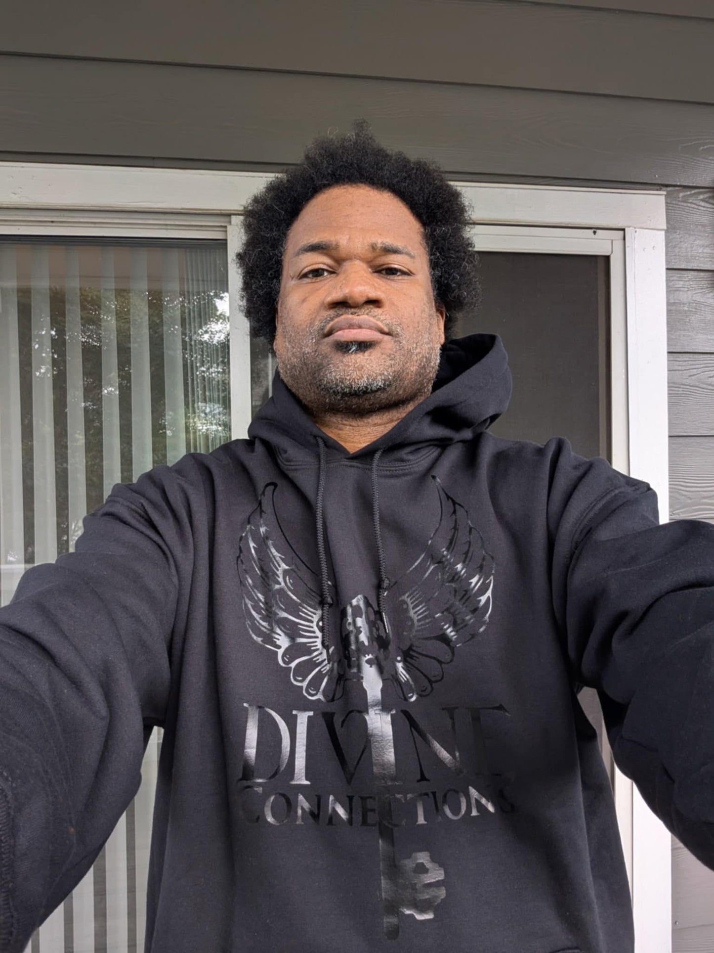 Black on Black Divine Connections Hoodie