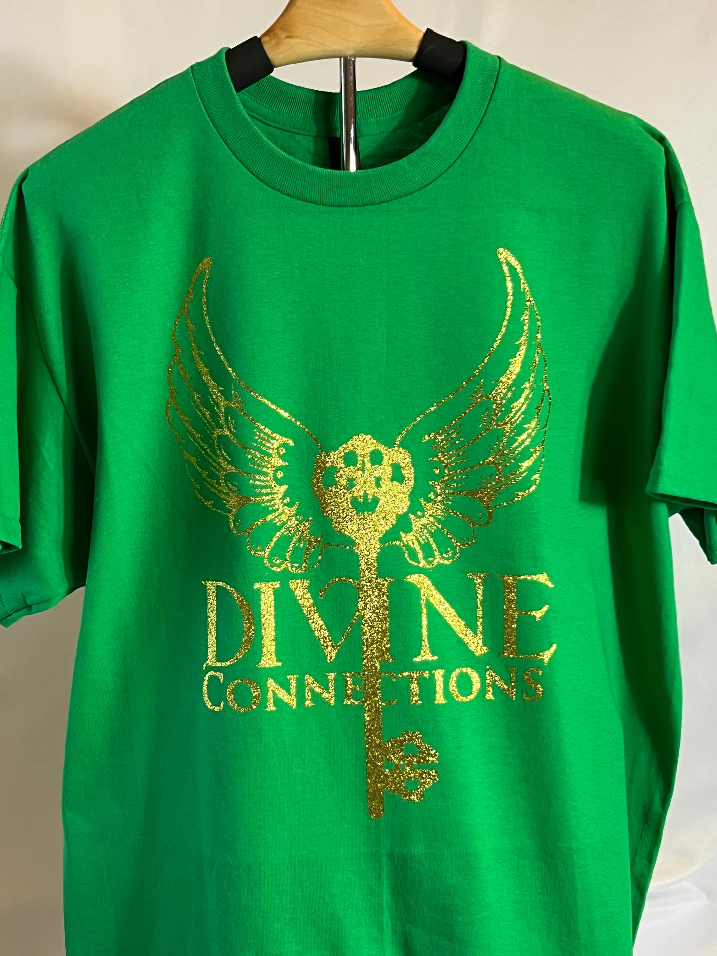 Green & Gold Divine Connections Custom T-Shirt