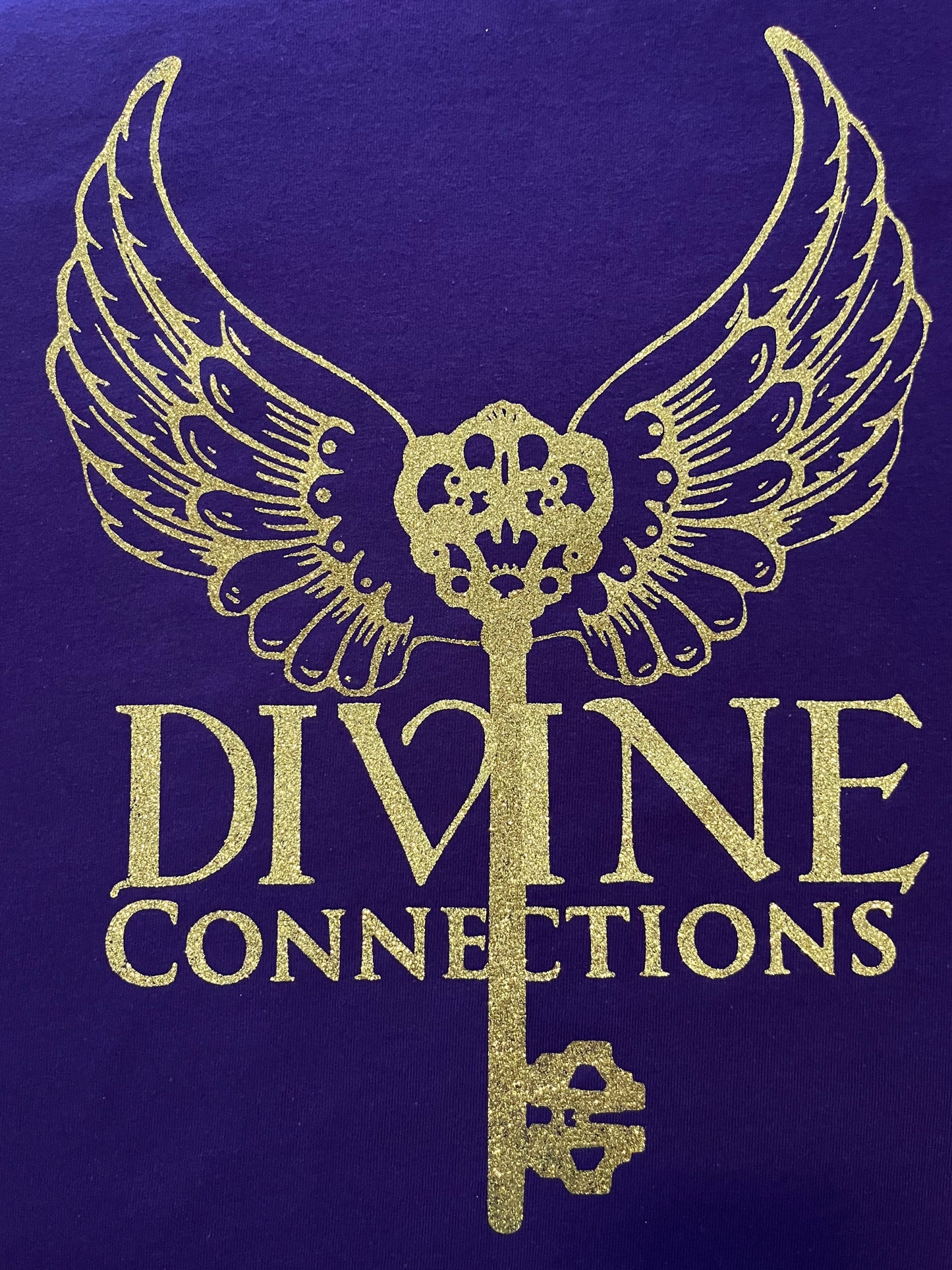 Purple with Gold Long Sleeve T-Shirt Divine Connections