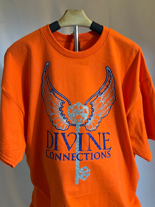 Orange Divine Connections Custom T-Shirt