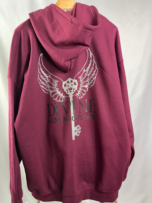 Maroon Divine Connections Hoodie