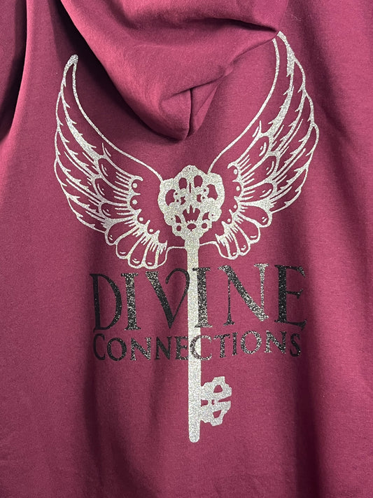 Maroon Divine Connections Hoodie