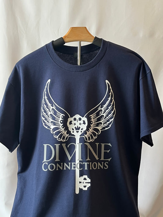 Navy Blue Divine Connections Custom T-Shirt