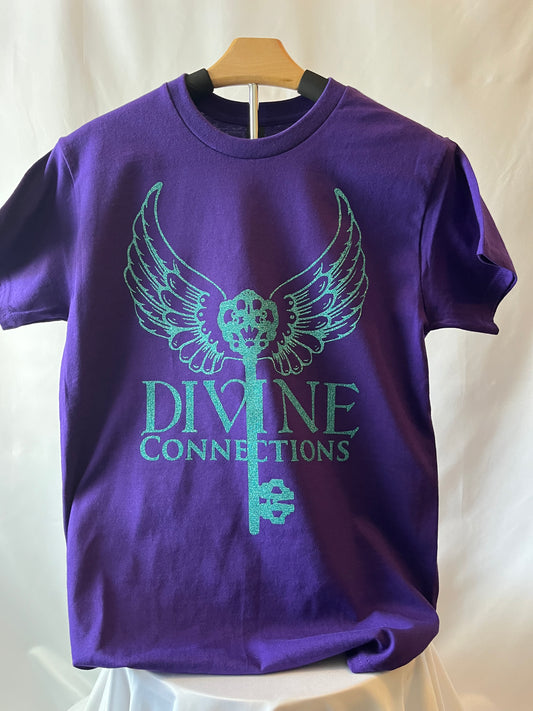 Purple with Teal Divine Connections T-Shirt