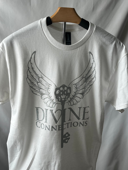 White with Silver Divine Connections T-Shirt